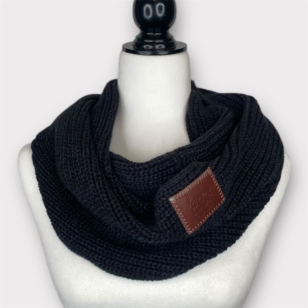 LOVE YOUR MELON 100% Cotton Infinity Scarf - Dark Gray